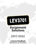 LEV3701 - Combined Tut201 Letters (2017-2022)