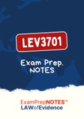 LEV3701 - Notes (Summary)