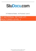 ATI-Maternal-retake-ATI-proctored-level-3 Questions and Answers
