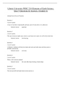 Liberty University PHSC 210 Elements of Earth Science&period; Quiz 5 Questions & Answers&period; &lpar;Graded A&rpar;