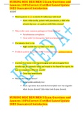 NURSING MISC RESUMEN 5 Exam Questions and Answers 100&percnt;Correct&sol;Certified Latest Update 2022 Guaranteed Satisfaction
