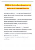 ECCC GE Review Exam Questions and Answers 100&percnt; Solved &vert; Rated A&plus;