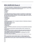 &lpar;Complete Guide&rpar;MVU NURS 623 Exam IV full pack&vert; Actual Questions&vert; Solved&vert;