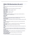 Unit 3&colon; WGU C785 Biochemistry &vert; Questions And Answers&vert; Solved&vert; Guide&vert;
