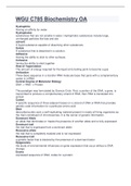 WGU C785 Biochemistry &vert; 2022&vert;Questions And Answers&vert; Solved&vert; Guide&vert;