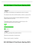 SCI 228 Week 8 Final Exam &lpar;Spring 2021&rpar;