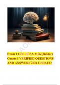 Exam 1 GSU BUSA 2106 &lpar;PERRY Binder&rpar; Courts I VERIFIED QUESTIONS AND ANSWERS 2024 UPDATE&excl;