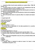 State of texas security level ii certification questions with correct answers 2024