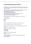 Learning Framework Test &num;3 &lpar;solved&rpar;
