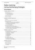 Samenvatting sales training & consumentenpsychologie &lpar;syllabus &plus; aantekeningen&rpar; 2TRM 