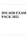 DSC1630 EXAM PACK 2022