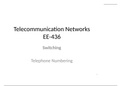 TELEPHONE NUMBERERING IN TELECOM