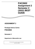 PAC2602 Assignment 2 Semester 2 (2022) BEST GUIDE 