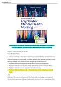 (Complete Answered with Rationales) Essentials of Psychiatric Mental Health Nursing 8th Edition Concepts of Care in Evidence - Based Practice 8th Edition Morgan Townsend.