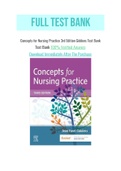 Concepts for Nursing Practice 3rd Edition Giddens Test Bank