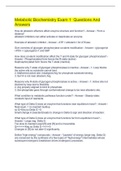  Metabolic Biochemistry Exam 1  Questions And Answers 