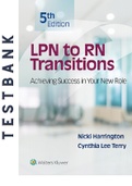 LPN to RN Transition 5th Edition Book by Nicki Harrington Study Guides