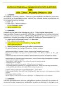 NURS 6560 FINAL EXAM&colon; WALDEN UNIVERSITY QUESTIONS  WITH   100&percnt; CORRECT ANSWERS GRADED A&plus; 2024 