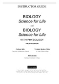 Solution Manual for Biology Science for Life, 4th Edition Colleen Belk, Virginia Borden Maier