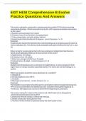 EXIT HESI Comprehensive B Evolve Practice Questions And Answers&period;