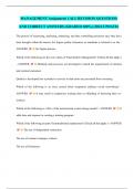 MANAGEMENT Assignment 1 ALL REVISION QUESTIONS AND CORRECT ANSWERS &lpar;GRADED 100&percnt;&rpar; &lpar;2024 UPDAT