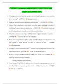 CMY2601- Assignments&period; ALL REVISION QUESTIONS AND ANSWERS&period; GRADED 100&percnt;