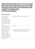HESI PHARMACOLOGY EXIT V1&comma;V2 & V3 