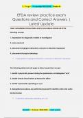 EFDA review practice exam Questions and Correct Answers &vert;  Latest Update