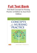 Test Bank Concepts for Nursing Practice 1st Edition by Jean Foret Giddens 