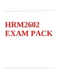  HRM2602 EXAM PACK