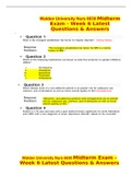 Walden University Nurs 6630 Midterm Exam - Week 6 Latest Questions & Answers