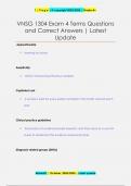 VNSG 1304 Exam 4 Terms Questions  and Correct Answers &vert; Latest  Update