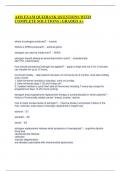 A4M EXAM QUIZBANK QUESTIONS WITH COMPLETE SOLUTIONS &vert; GRADED A&plus;