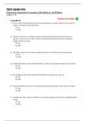 Test Bank - Financial & Managerial Accounting&comma; 20th Edition by JanWilliams&comma; All Chapters 1-26