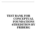 TEST BANK FOR CONCEPTUAL FOUNDATIONS 6THEDITION BY FRIBERG