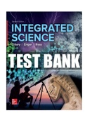 Integrated Science 7th Edition Tillery Test Bank ISBN-13 ‏ : ‎9781260084474   |Complete Test bank|ALL CHAPTERS.