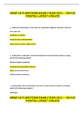 NRNP 6675 MIDTERM EXAM (YEAR 2022 – 100/100 POINTS) LATEST UPDATE