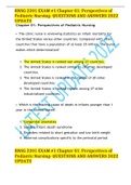 RNSG 2201 EXAM &num;1 Chapter 01&colon; Perspectives of Pediatric Nursing- QUESTIONS AND ANSWERS 2022 UPDATE