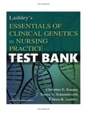 Lashleys Essentials of Clinical Genetics in Nursing Practice 2nd Edition Kasper Test Bank ISBN-13: 9780826129123   |Complete Test Bank|ALL CHAPTERS.