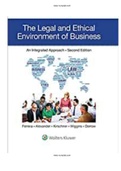 Legal and Ethical Environment of Business An Integrated Approach 2nd Edition Ferrera Test Bank| 21 Chapter|  ISBN-13: 9781454893028  |Complete Test Bank  