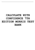 Calculate with Confidence 7th Edition Morris Test Bank