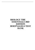 BIOLOGY THE ESSENTIALS 3RD EDITION HOEFNAGELS TEST BANK