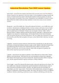Industrial Revolution Test 2022 Latest Update 