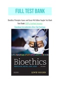 Bioethics Principles Issues and Cases 4th Edition Vaughn Test Bank