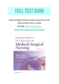 Brunner & Suddarth Textbook of Medical-Surgical Nursing 14th Edition by Hinkle&comma; Cheever Test Bank