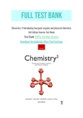 Chemistry 3 Introducing inorganic organic and physical chemistry 3rd Edition Burrow Test Bank