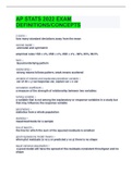 AP STATS 2022 EXAM DEFINITIONS&sol;CONCEPTS&lpar; WITH ANSWERS AND EXPLANATIONS&rpar;