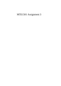 MTE1501 Assignment 3
