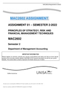 MAC2602  Semester 2 Department of Management Accounting 