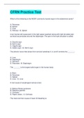 CFRN Practice Test Questions And Answers&lpar; With Complete Solution&rpar;